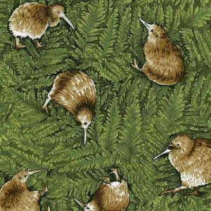 Kiwiana New Zealand Fabric: Kiwiana - Te Taonga Kiwi