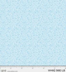 P&B Fabric Whimsy 2 Confetti Light Blue