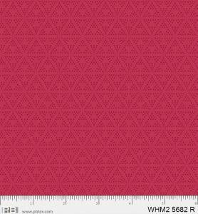 P&B Fabric Whimsy 2 Dotty Triangle Red