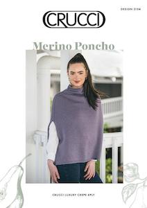 Crucci Ladies 8ply Merino Poncho Leaflet 2104