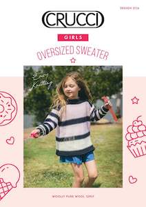 Crucci Girls Oversized Sweater Leaflet 2116