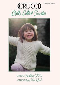 Crucci Kids Cabled Sweater Leaflet 2005