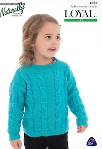 Naturally Pattern Leaflet K737 4ply Kids/Sweater