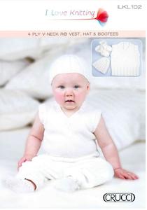 Crucci Baby Knitting Pattern Leaflet 102