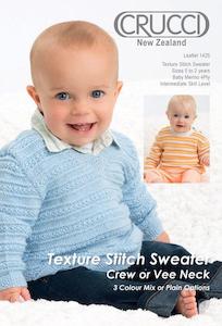 Crucci Baby Knitting Pattern Leaflet 1425