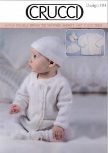 Crucci Baby Knitting Pattern Leaflet 104