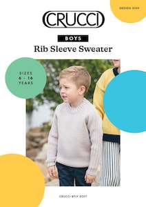 Crucci Boys Rib Sleeve Sweater Leaflet 2109