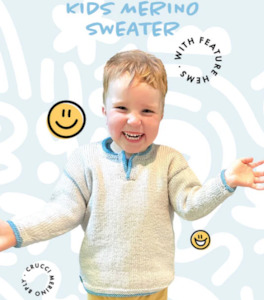 Electrical goods: Crucci Child Sweater with Feature Hem Leaflet 2313