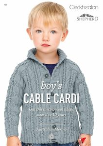 Boy’s Cable Cardi Leaflet 152