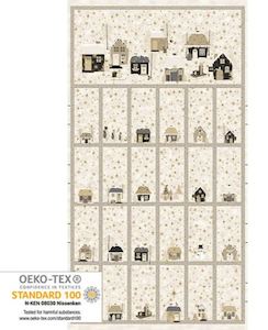 Electrical goods: Stof Star Sprinkle Advent Fabric Panel Cream