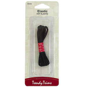 Trendy Trims – Elastic x 4m Hat Balck