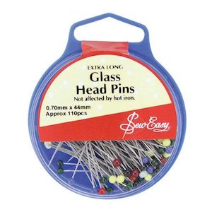 Sew Easy Extra Long Glass Head Pins