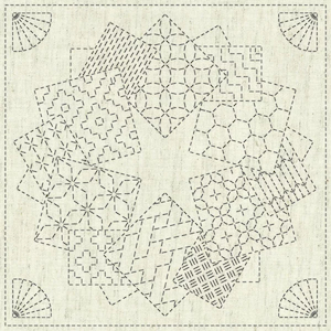 Sashiko Cloth – Kaza Guruma 1