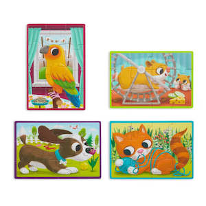 Toy: B. Wooden Puzzles in a Box - Pets