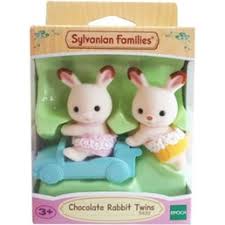 Toy: Sylvanian Families Chocolate Rabbit Twins 5420