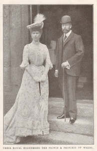 ROYALTY THE PRINCE [GEORGE V] & PRINCESS OF WALES POSTCARD