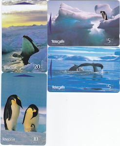 ANTARCTIC SERIES II TELECOM PHONECARDS UNUSED