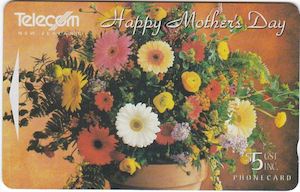 1996 Telecom Happy Mothers Day $5 Phonecard Unused