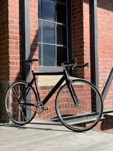 Bicycle and accessory: BC 19-03 Alloy Track Matte Black 57cm - BESPOKED CYCLES