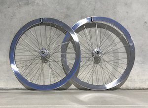 BC 50 Deep-V Wheel Set Silver - BESPOKED CYCLES