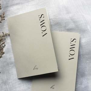 Grey & Black Vow Book set