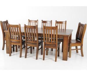 Bed: Avante Dining Suite 1.8m with 8 Chairs