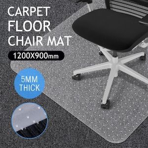 Carpet floor PVC Computer Office Chairmat Rectangle Protector 120cm x 90cm