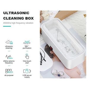 Homewares: Ultrasonic Jewelry Cleaner Electric, Sonic Wave Cleaner,Portable 300ML for Jewels, Watch, Rings, Glasses Cleaning Machine