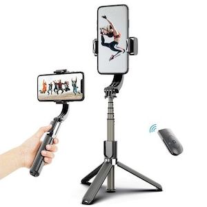 3 in 1 Phone Gimbal Stabilizer Selfie Stick Tripod 5-Section with Remote Shutter…