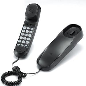 Homewares: Corded Phone for Home,Durable landline Phone with Large Buttons for Seniors,Versatile Mini Phone for The Home,Office,and More (Black)