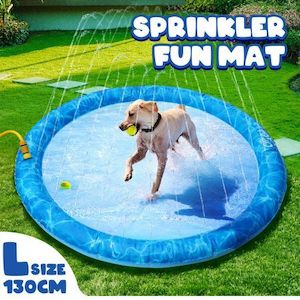 Homewares: Pet Mat Dog Sprinkler Splash Swimming Paddling Pool Outdoor Water Play Spray Toy130cm