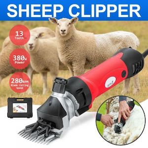 2800RPM Electric Sheep Wool Shear Clipper Livestock Hair Grooming Kit with 5m Power Cable