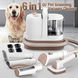 Pet Grooming Kit Vacuum Cleaner Dog Cat Hair Remover Clipper Deshedding Slicker …