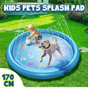 Sprinkler Water Mat Play Toy Beach Pool Kids Game Centre Pad Splash Spray Lawn G…