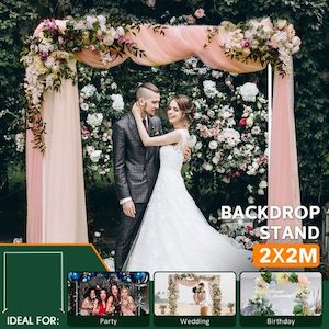 Wedding Backdrop Stand Photo Photography Frame Party Decoration Picture Holder B…