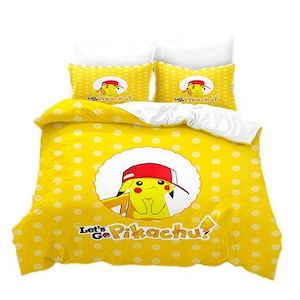 3 Piece 180 200cm Anime Bedding Set 1 Duvet Cover 2 Pillowcases Ultra Soft Comfo…