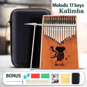 Melodic 17 Keys Koala Kalimba Mahogany Wood Thumb Piano Finger Percussion w/ Tuning Hammer