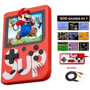 Homewares: Game Box 500 in 1 Portable Mini Handheld Video Game Console + Gamepad Doubles Players