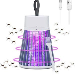 Rechargeable Mosquito Zapper and Fly Killer - Portable USB LED Purple Light Mosq…