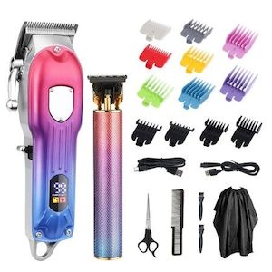 Cordless Clippers and Trimmers Set for Hair Cutting and Beard Grooming - USB Rechargeable