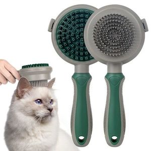 Cat Dog Slicker Brush for Shedding, 2 in 1 Double Side Deshedding Brush with Pin…