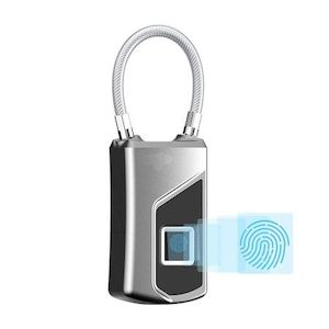 Fingerprint Lock, Smart keyless Waterproof Fingerprint Padlock Ideal for Gym, Do…