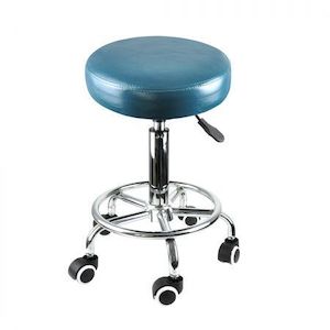 Homewares: Levede Bar Stools Salon Stool Swivel Barber Dining Chair PU Hydraulic Lift Teal