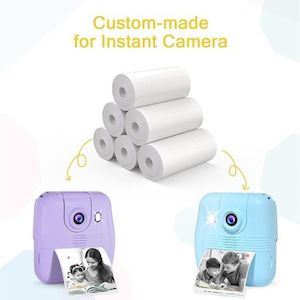 6 Rolls Adhesive Instant Print Refill Paper BPA-Free Thermal Photo Graphic Paper…