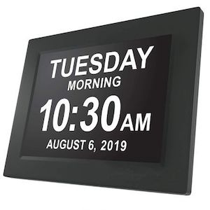 Extra Large Impaired Vision Digital Clock For the Elderly People (Black)