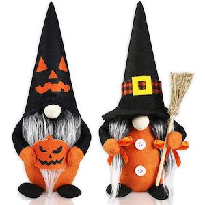 2 Pieces Halloween Gnomes - Elf Gnome Decorations for Halloween Tabletop - Home …