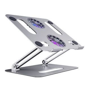 Laptop Stand with Cooling Fan 14-17.3 inches Desk Portable Adjustable Foldable C…