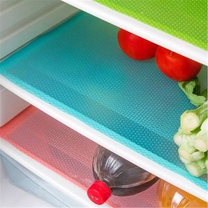 Homewares: 4pcs Refrigerator Liners Mats Washable, Waterproof Oilproof For Shelves, Cover Pads For Freezer Glass Shelf Cupboard Cabinet Drawer Color Red