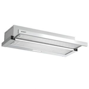 Homewares: Devanti 900mm Range Hood 90cm Slide out Rangehood Stainless Steel