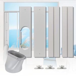 Homewares: Adjustable Window Kit for Portable Air Conditioners, Fits Vertical/Horizontal Sliding Windows (67-220cm), Compatible with 130/150mm Hoses